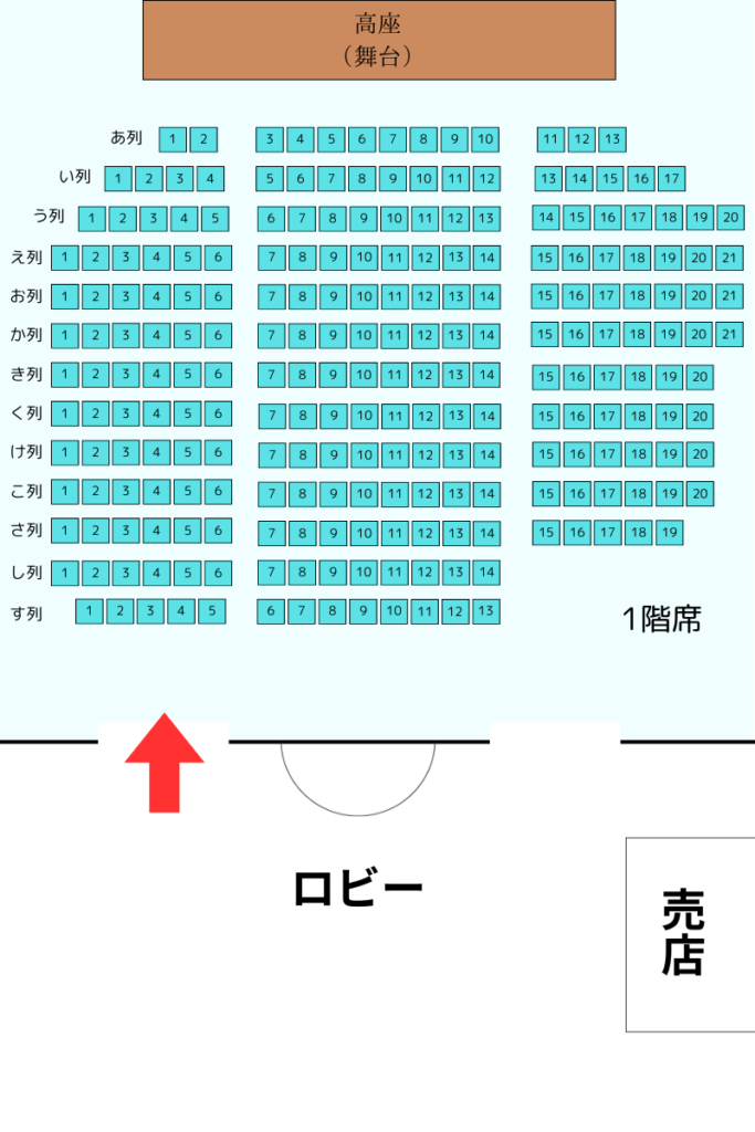 浅草演芸ホール、ロビーから場内