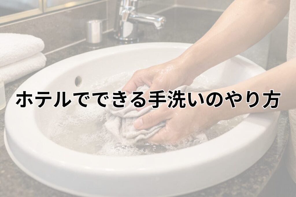 ホテルでできる手洗いのやり方